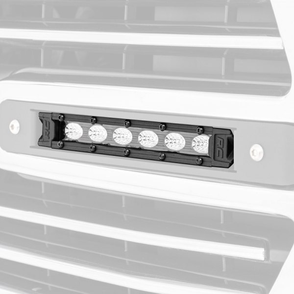 Rough Country® - Grille 6" 2x18W Flood Beam LED Light Bar Kit