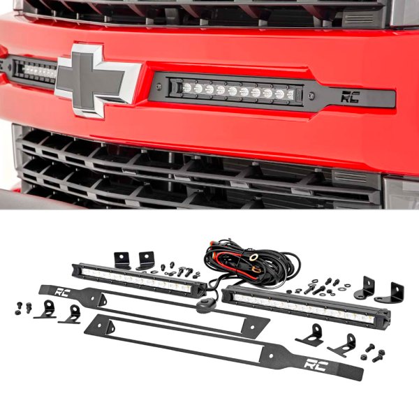 Rough Country® 70818 Grille Mounted Slimline 10" 2x30W Flood Beam LED