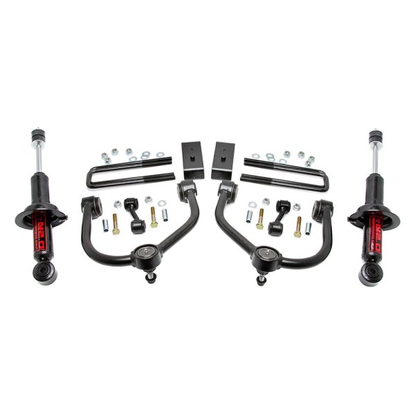 Rough Country® 83423 - 3" Bolt-On Front And Rear Suspension Lift Kit