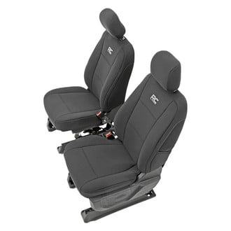 Rough Country® - Neoprene 1st Row Black Seat Covers