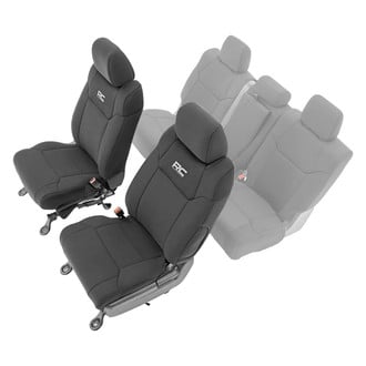 Rough Country® - Neoprene 1st Row Black Seat Covers