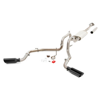 Rough Country® - 409 SS Cat-Back Exhaust System with Split Side Exit