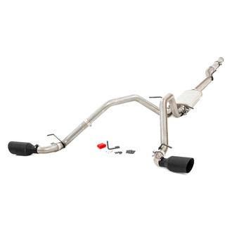 Rough Country® - 409 SS Cat-Back Exhaust System with Split Side Exit
