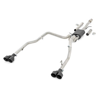 Rough Country® - 409 SS Cat-Back Exhaust System with Quad Rear Exit