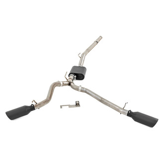Rough Country® - 409 SS Cat-Back Exhaust System with Split Side Exit