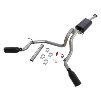 Rough Country® - 409 SS Cat-Back Exhaust System with Split Side Exit