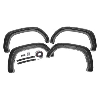 Rough Country® - Defender Flat Black UV Treated Thermoplastic Pocket Rivet Fender Flares