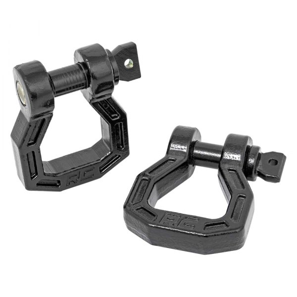 Rough Country® - Forged Black D-Ring Shackles