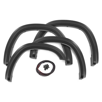 Rough Country® - Sport Flat Black UV Treated Thermoplastic Front and Rear Fender Flares