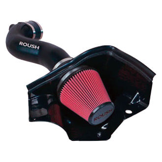 ROUSH Performance® - Plastic Black Cold Air Intake System with Red Filter