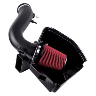 ROUSH Performance® - Plastic Black Cold Air Intake System with Red Filter
