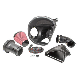 ROUSH Performance® - Plastic Black Cold Air Intake System with Red Filter
