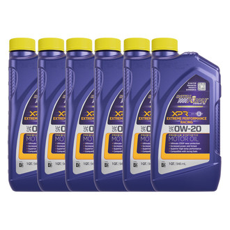 Royal Purple® - XPR™ SAE 0W-20 Synthetic Motor Oil, 1 Quart x 6 Bottles