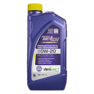 Royal Purple® - API-Licensed™ Multi-Grade SAE 0W-20 Synthetic Motor Oil, 1 Quart x 6 Bottles