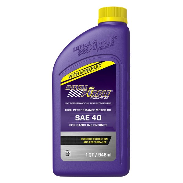 Royal Purple® - API-Licensed™ Straight Grade Heavy Duty SAE 40 Synthetic Motor Oil, 1 Quart x 6 Bottles