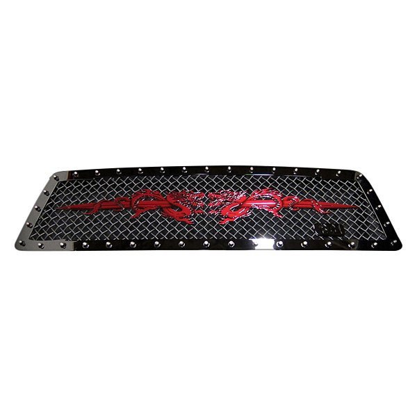 Royalty Core® - Dragons Twisting with Swords Red/Gloss Black Emblem Assembly