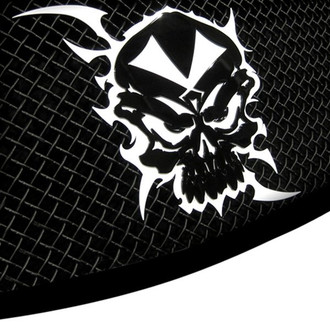 Royalty Core® - Gloss Black Venom Tribal Skull Emblem
