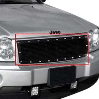Royalty Core® - 1-Pc RCR Race Line Design Custom Painted Mesh Main Grille