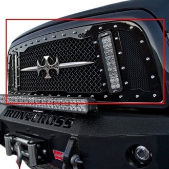 Royalty Core® 14386 - 1-Pc RCX Explosive Dual LED Design Custom Painted Mesh Main Grille