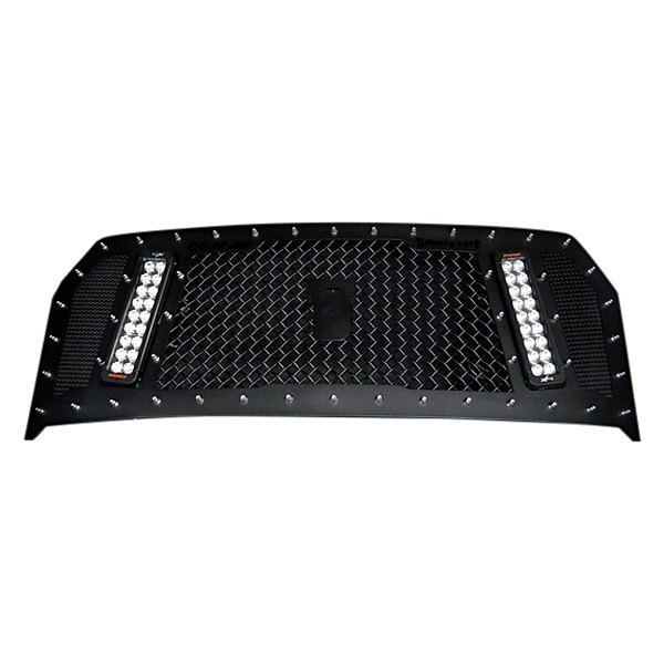 Royalty Core® - 1-Pc RCX Explosive Dual LED Design Custom Painted Mesh Main Grille