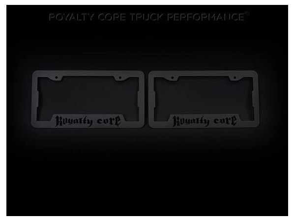 Royalty Core® - License Plate Frame Set