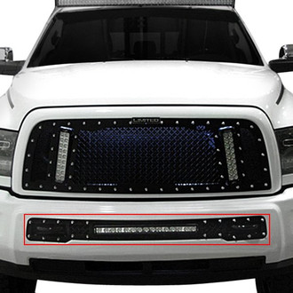 Royalty Core® - 1-Pc RC1X Incredible LED Design Custom Painted Mesh Bumper Grille