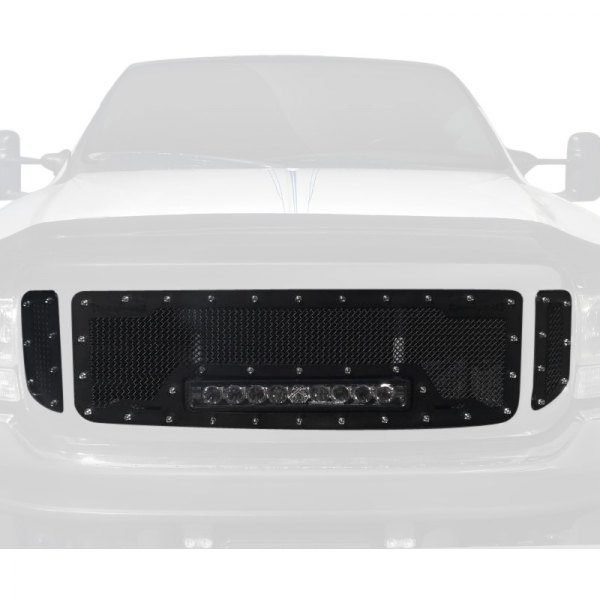 Royalty Core® - 1-Pc RCRX LED Race Line Design Custom Painted Mesh Main Grille