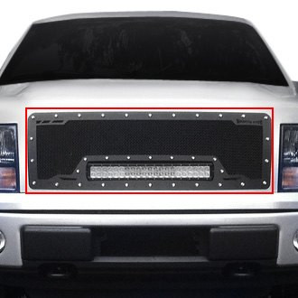 Royalty Core® - 1-Pc RCRX LED Race Line Design Custom Painted Mesh Main Grille