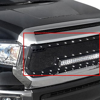 Royalty Core® - 1-Pc RCRX LED Race Line Design Custom Painted Mesh Main Grille