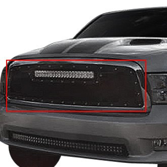 Royalty Core® - 1-Pc RCRX LED Race Line Design Custom Painted Mesh Main Grille