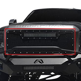 Royalty Core® - 1-Pc RCRX LED Race Line Design Custom Painted Mesh Main Grille