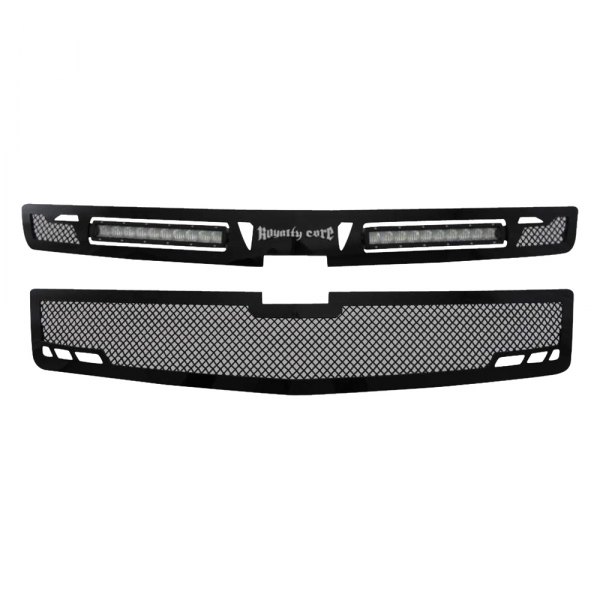 Royalty Core® - 2-Pc RCRX LED Race Line Design Custom Painted Mesh Main Grille