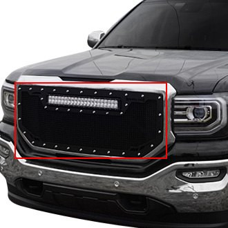 Royalty Core® - 1-Pc RCRX LED Race Line Design Custom Painted Mesh Main Grille