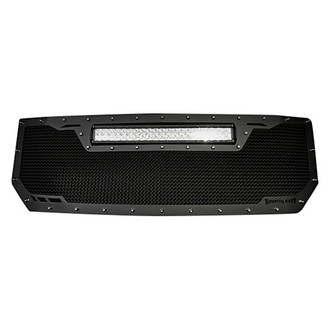 Royalty Core® - 1-Pc RCRX LED Race Line Design Custom Painted Mesh Main Grille
