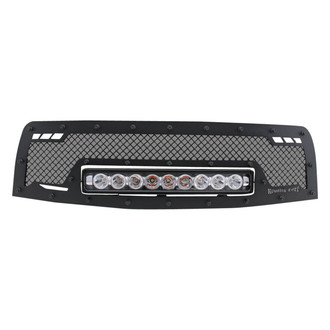 Royalty Core® - 1-Pc RCRX LED Race Line Design Custom Painted Mesh Main Grille