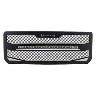 Royalty Core® - 1-Pc RC4X Layered Design Custom Painted Mesh Main Grille with 1 x 30" LED Light Bar