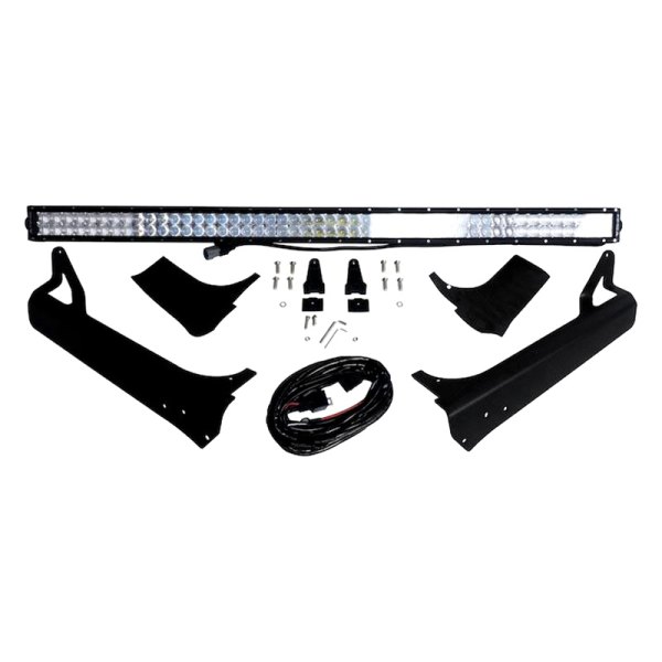 RT Off-Road® - Windshield Frame 50" 288W Dual Row Combo Spot/Flood Beam LED Light Bar Kit, Full Set