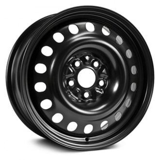 17 Inch Steel Wheels - Black, Truck, Original Rims 