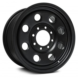 New Aftermarket Wheel 8X165.1 121.3 25 18X6.5 Black finish X48165 RTX Steel Rim 