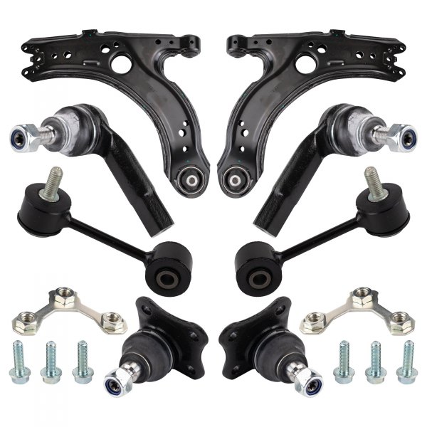 RTS Suspension® - Front Driver and Passenger Side Control Arm and Suspension Kit 