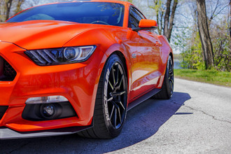 350 Satin Black on Ford Mustang