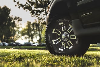 CRUSH Black with Machined Face on Ford Explorer