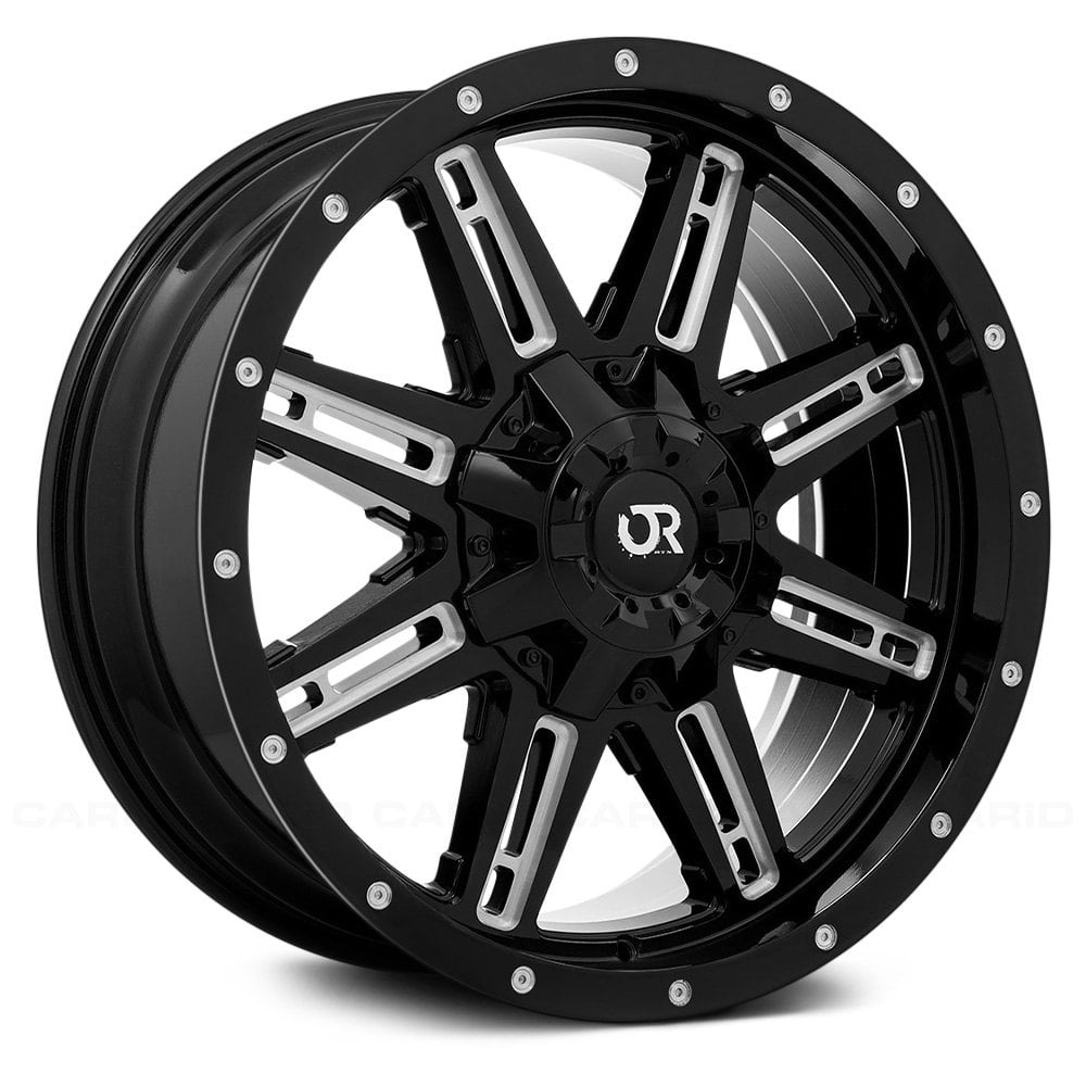 RTX® RAVINE Wheels - Black with Milled Accents Rims
