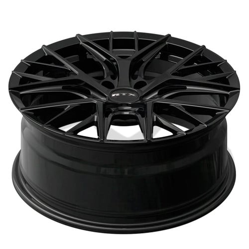 RTX Valkyrie Rims 18x8 Gloss Black Blue RTX Valkyrie Custom Wheel 18x8 ...