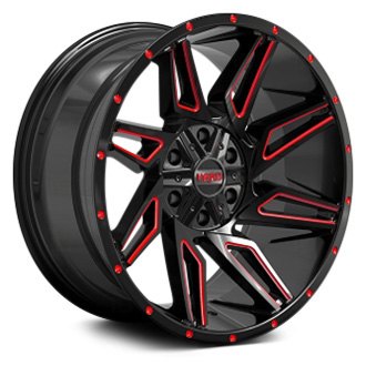 RUFFINO HARD® - RUF54 VOODOO Gloss Black with Red Milling
