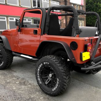 RUGGED RIDGE® - 15301 Satin Black on Jeep Wrangler