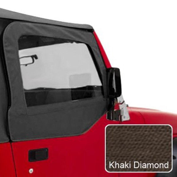  Rugged Ridge® - Khaki Diamond Upper Soft Door Kit