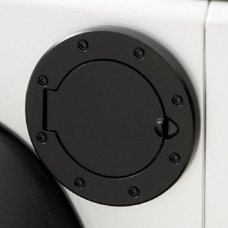 Rugged Ridge® - Non-Locking Semi-Gloss Black Fuel Door