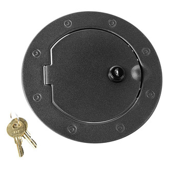Rugged Ridge® - Locking Textured Black Fuel Door