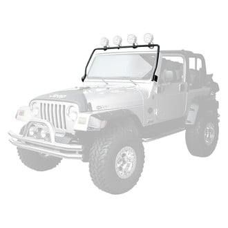 Rugged Ridge® - 4-Tab Windshield Frame Mount for 4 Lights
